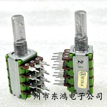 1 бр. Точност потенциометър тайванския тип 12 B10KX4 дължина на вала 20 mm