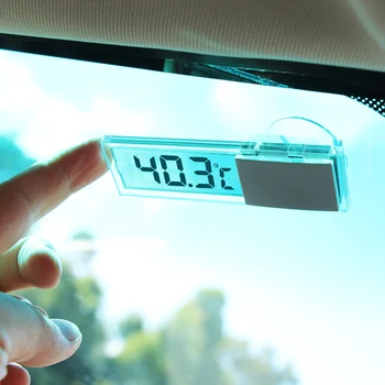 1 бр. Умен автомобилен LCD дигитален термометър Аксесоари за Chevrolet Colorado Cruze Spark Captiva Malibu Trax Aveo fiat 500