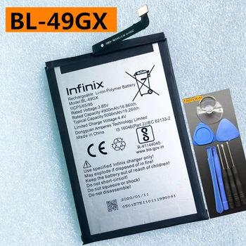 100% Оригинална батерия BL-49GX 5000 ма за Infinix Hot 11S, NOTE 10, Note 7, X690, X657, X6812, Zero X Нео Phone Bateria