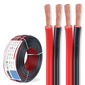 10AWG червено-черно слънчев кабел с медни проводници 2468 105/0,24 г. пр. хр