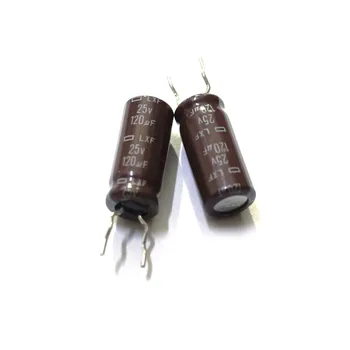10ШТ 25V120UF LXF 6X15 NIPPON CHEML-CON Алуминиеви електролитни кондензатори с висока честота с ниско съпротивление
