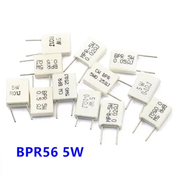 10шт BPR56 5 W 0,001 0,1 0,15 0,22 0,25 0,33 0,5 Ω Неиндуктивный Керамичен резистор циментов 0,1 0,15 R R 0,22 0,25 R R 0,33 R R 0,5