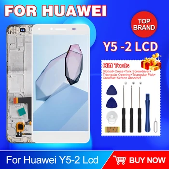 1БР Тестван 5,0-инчов Y5 II LCD дисплей За Huawei Y5 2 Дисплей Тъчпад Дигитайзер В Събирането на Y5-2 Екран, Безплатна Доставка С Рамка