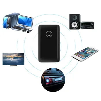 2 в 1 Bluetooth аудиопередатчик Bluetooth 5,0 Bluetooth аудиоприемник 3,5 мм USB акумулаторна двоен канал за ТЕЛЕВИЗИЯ аудиоприемника