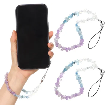 2 предмета, каишка за мобилен телефон, дълга верига, кристален плета на китката, аксесоари, въжета, ключодържател