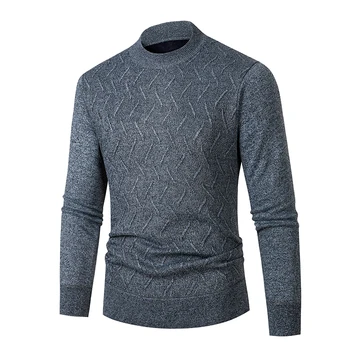 2023 Есенно-зимен Мъжки пуловер с кръгло деколте, всекидневни пуловер, Класически пуловер, Мъжки жилетки, ивичест пуловер M-4XL 8690