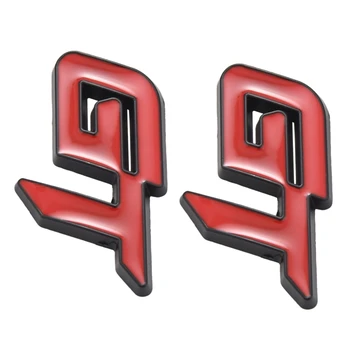 2X 3D Стикер с логото на Gt, Модни Стикер за декор на автомобил За Ford Mustang Focus 2 3 Fiesta Ranger Mondeo Mk2, червен + черен