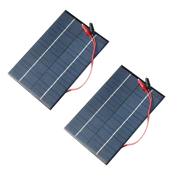 2X4,2 W 18 В Слънчевата батерия Поликристаллическая слънчев панел + скоба 