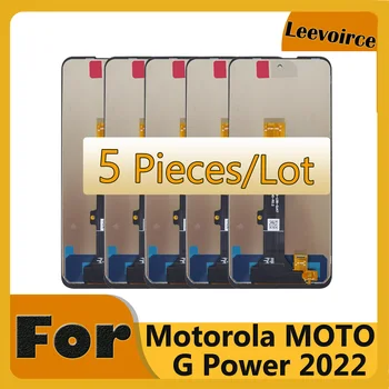 5 БР. Оригинален За Motorola Moto G Power 2022 LCD Сензорен дисплей, Дигитайзер, В Събирането, Замяна За Мото GPower 2022