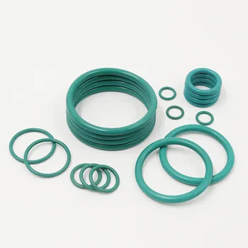 5ШТ Зелено Гуменият пръстен FKM O Ring Seal CS 5 мм OD22/25/28/30/32/35/38/40/42/45/48/ 50 мм, Гумени Уплътнителни пръстени оборудване запечатване Уплътнение Шайба за Кола