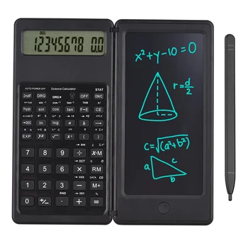 6,5-инчов творчески LCD таблет за писане с калкулатор, цифров модел, електронен бележник за въвеждане на ръкописен текст, графична бяла дъска за съобщения, на детската играчка