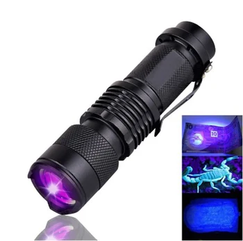 ANYGO 3 W UV led фенерче, мощно ултравиолетово фенерче-писалка, светкавица от алуминиева сплав, 395 nm или 365 нм за откриване на пари