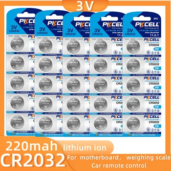 CR2032 3V Литиева бутон на батерия cr 2032 DL2032 ECR2032 Монетни батерии за автомобил на дистанционното управление, дънна платка на компютър
