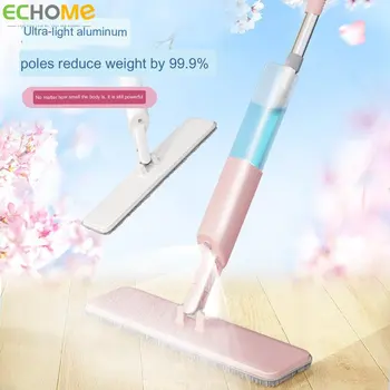 ECHOME Нови парцали Cherry Blossom е Плоска въже с спрей 360 ° Без мъртъв ъгъл на Мокро и Сухо Без използването на ръчно измиване на Домакински почистващи препарати