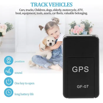 GF-07 GPS Mini Localizador Tracker Интелигентен Локатор Проследяване в реално време Защита срещу кражба на идентичност и Защита От Загуба на Силно магнитно закрепване на СИМ-съобщение