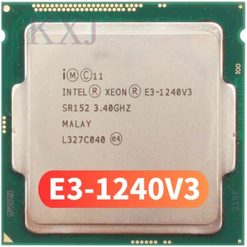 Intel Xeon E3-1240v3 E3 1240v3 E3 1240 v3 3,4 Ghz се Използва Четириядрен восьмипоточный процесор 8M 80W LGA 1150