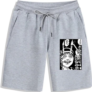 Junji Ito Collection Мъжки памучни панталони в стил хип-хоп с кръгло деколте по поръчка, градинска облекло в стил харадзюку