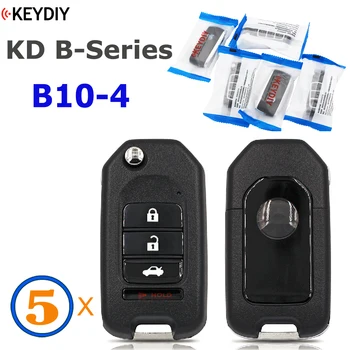 KEYDIY B10-3 + 1 дистанционно управление B10-4, Оригинални универсален ключ на серия Б за KD900, KD MINI, URG200, KD-X2, KD-MAX, 5 бр.