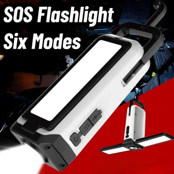 Led фенерче SOS Flash, пешеходни светлини, Преносими сгъваеми фенер, аварийно захранване, фенер за риболов на открито