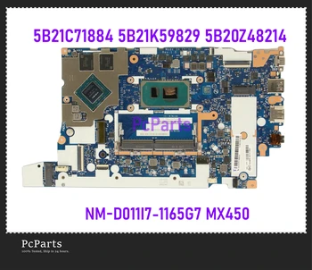 PcParts NM-D011 За Lenovo Thinkpad E14 Gen 2 дънна Платка на Лаптоп I7-1165G7 DDR4 MX450 2GB 5B21C71884 5B21K59829 5B20Z48214