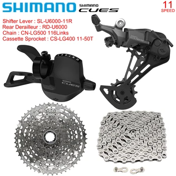 SHIMANO CUES U6000 1X11 Speed Groupset за планински Велосипед U6000 Заден Превключвател LG500 Верига LG400 11-50 T Кассетный Комплект Оригинални Детайли
