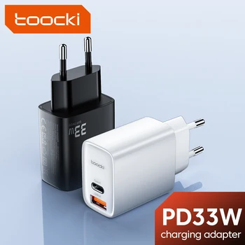 Toocki33 W C USB Зарядно За iPhone 14 13 Pro Max QC 3,0 USB Type C PD Бързо Зареждане Зарядно Устройство Адаптер За Xiaomi POCO Бързо Зарядно устройство