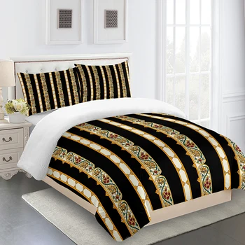 tradisional Maroko tempat tidur gaya Set lengkap tempat tidur tunggal tempat tidur ganda selimut penutup dan 2 sarung bantal