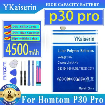 YKaiserin 4500 mah Взаимозаменяеми Батерия p30 pro За Батерии на мобилни телефони Homtom P30Pro