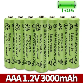 ААА 3000mAh 3A 1,2 V Ni-MH жълто акумулаторен елемент за MP3 RC играчки led фенерче