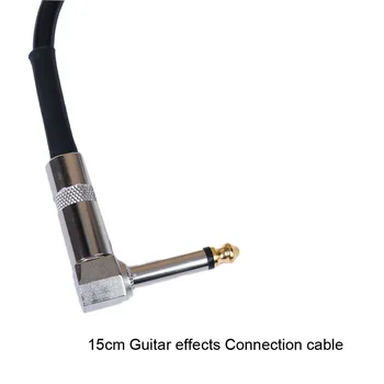 Абсолютно Нов Кабел за свързване на китарни ефекти Китара Muti Color Педала 15/30/50 см 6,35 мм Штекерный свързващ конектор