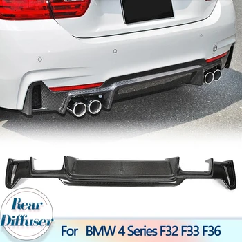 Авто Дифузер на Задната Броня За BMW 4 Series F32 F33 F36 M Tech 2014-2018, Защита Заден Дифузьор От Въглеродни Влакна, Спойлер за устни