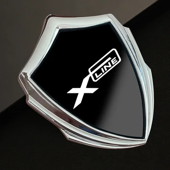 Автомобилна стикер 3D Стил на Емблемата на Покритие на каросерията на Колата Стикер Иконата на Аксесоари За интериора Метални автомобили на стикер за Kia XLINE