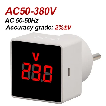 Амперметър напрежение AC80-500V Цифров дисплей 100A Amp Тестер за напрежение LCD екран 2 в 1 Мултицет за измерване на напрежение и ток