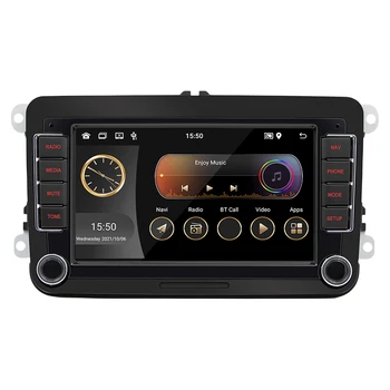 Безжична Carplay Android Auto 7-инчов Автомобилен MP5 плейър, съвместим с Bluetooth, Преносим Кола стерео HD, WiFi, Android 11 1G/2G + 32G за VW