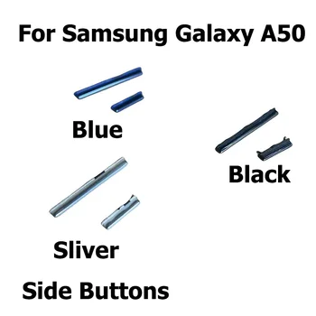 Бутон за Включване на звука Страничен Клавиш За Samsung Galaxy A50 Включване и Изключване на Звука мощност Нагоре-Надолу по Страничните Бутони на Корпуса на резервни Части За Ремонт на
