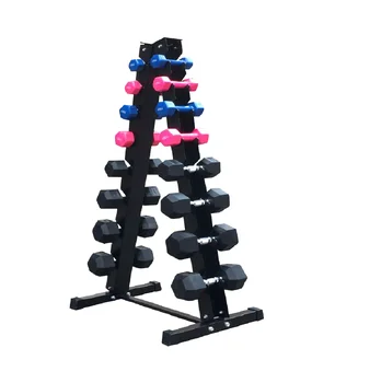 Висококачествено Професионално оборудване за фитнес в салона на Едро, 10 чифта Удобни стелажи за гири