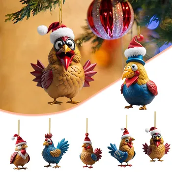 Висулка във формата на елхи, Акрилни Висящи играчки, Коледна Елха, Творческа животно, серия 