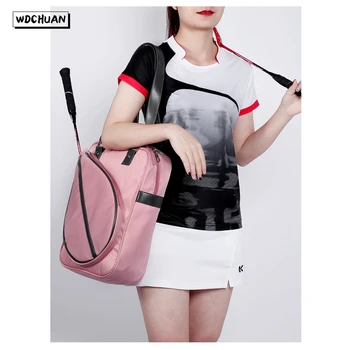 Дамски чанта за бадминтонной за тенис, спортна чанта за фитнес, сухи и мокри, модерна чанта за бадминтон с едно рамо