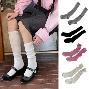 Дамски чорапи В Японски стил, Зимни Дълги Чорапи, терлици на Хайвер за Жени, Топли Разтеглив Мини Ученически Чорапи За Момичета, Женски