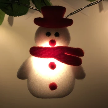 Декоративни светлини във формата на снежен човек Водоустойчива led коледни светлини за коледни празнични украси