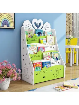 Детска лавица за книги, Обикновен Багажник, Икономична Студентски шкафове, Рафтове за съхранение на детски книги с картинки в детската градина