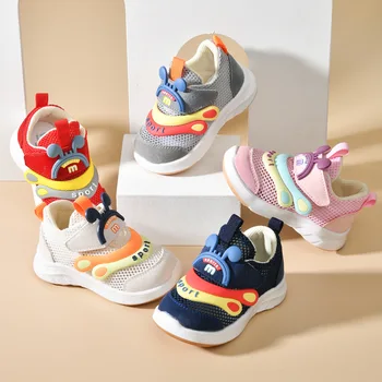 Детски сандали за момичета и момчета, лятна обувки за бебета от 0-2 години, нескользящая окото обувки за бебета подметка, обувки за момичета