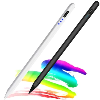За Apple Молив, писалка за писалки iPad, Apple Pencil 2, 1, Напомняне за батерията, отклонение от наклона на дланта си, за зареждане на USB Type-C
