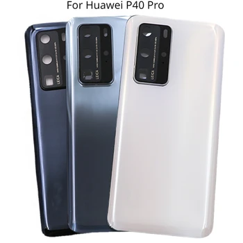 За Huawei P40 P40Pro Задната част на Кутията на Батерията 3D Стъклен Панел на Задната Врата За Huawei P40 Pro Корпус, Калъф + Frame фотоапарат Смяна на Обектива