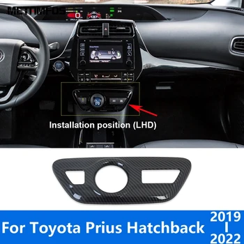 За Toyota Prius 2019 2020 2021 2022 Автомобил От Въглеродни Влакна, Централна Конзола Кутия За Превключване На Предавките За Капак Завърши Аксесоари За Стайлинг На Автомобили