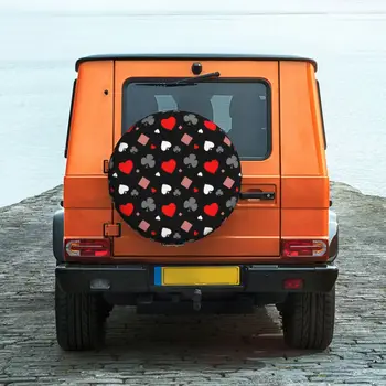 Защитни Капаци за колелата Poker Tire Cover при всякакви метеорологични условия Универсални за Ремарке Jeep RV SUV Truck Camper Travel Trailer
