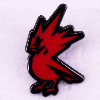 Икона с червена птица, Эмалированная Жени, Дънкови якета, Брошка за дрехи, бижута