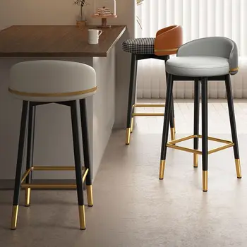 Индивидуален Кухненски Кът Стол Nordic Дълъг Единична Стол за дневна, Мека Луксозна Модерна Мебели за трапезария Cadeira BZ