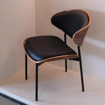 Италиански Луксозен Дизайнерски Стол за Хранене Съвременно Изогнутое Дървено Кресло За Отдих Ергономични и Удобни Мебели за дома Stuhl WKDC