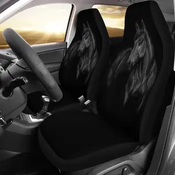 Калъфи за автомобилни седалки Horse (опаковка от 2) - Универсални капаци за предните седалки на автомобили и ванове - Защита на седалки на поръчката - Автомобилен аксесоар - подарък за него
